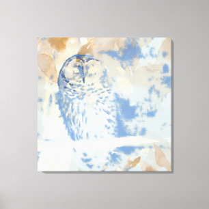 Toile Chouette [conception] 30 po x 30 po
