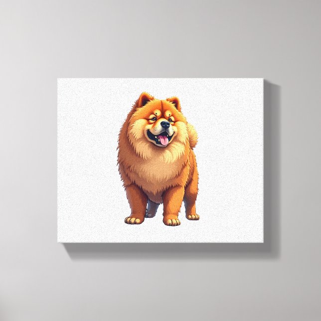 Toile Chow Chow Chien Chien chinois race pour un Chow Ch (Recto)