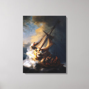 Toile Christ dans la tempête sur la mer de Galilée, 1633