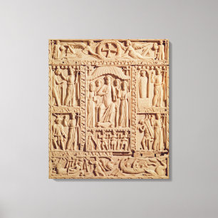 Toile Christ Enthroné, d'un évangéliste