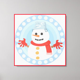 TOILE CHRISTMAS HIVER SNOWMAN