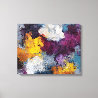 Toile Chromatic Streak Abstract Canvas Wall Art