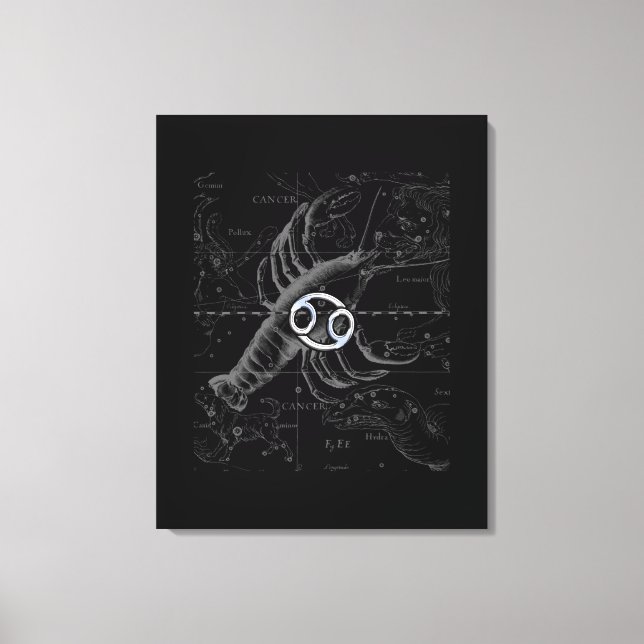 Toile Chrome comme Cancer Zodiac Connexion Hevelius (Recto)