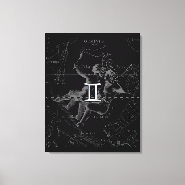 Toile Chrome Style Gemini Zodiac Connexion Hevelius (Recto)