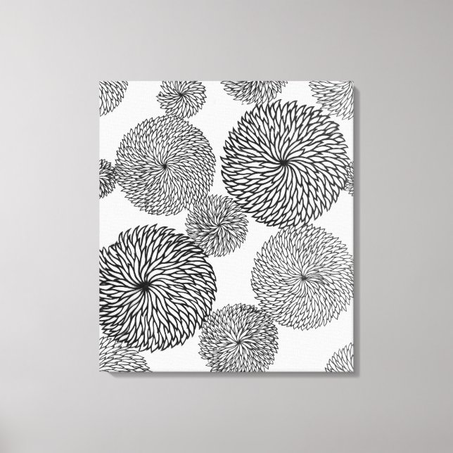 Toile Chrysanthèmes de l'école japonaise (Recto)