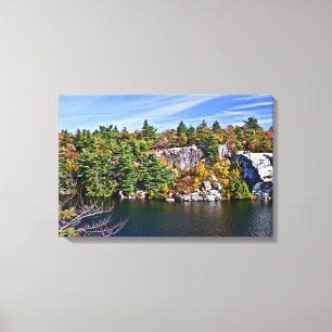 Toile Chute de houblon autour du lac Minnewaska