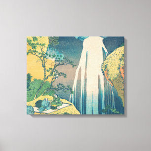 Toile Chutes d'Amida d'Hokusai Japon Cascade