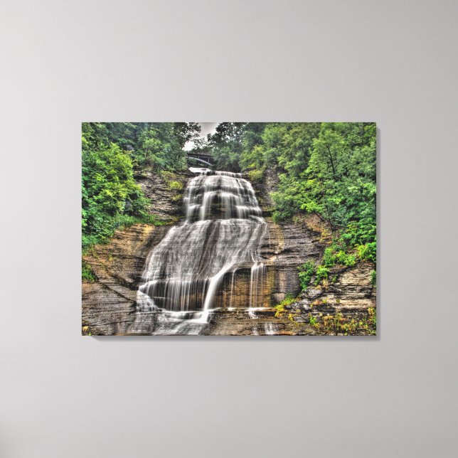 Toile Chutes Shequaga, Chutes Montour, New York (Recto)