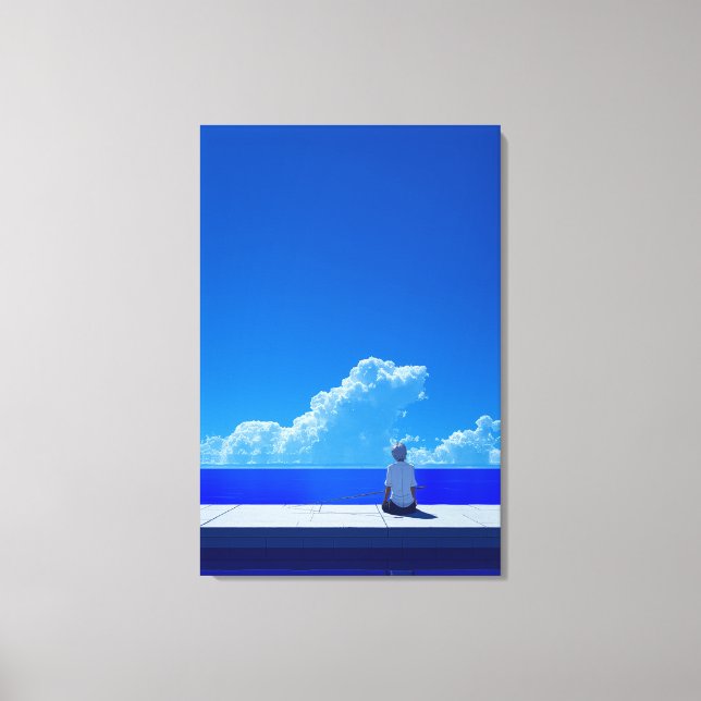 Toile Ciel bleu (Recto)