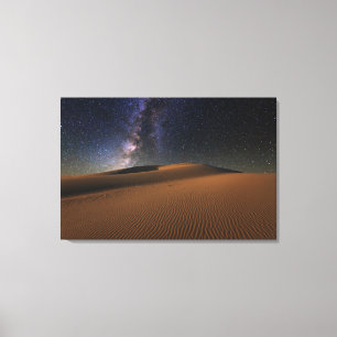 Toile Ciel étoilé au-dessus du désert de Gobi de dune