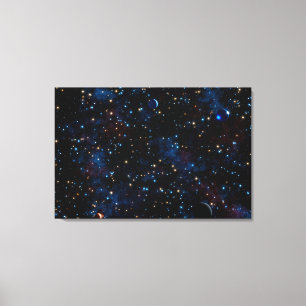 Toile Ciel étoilé avec étoiles et planètes