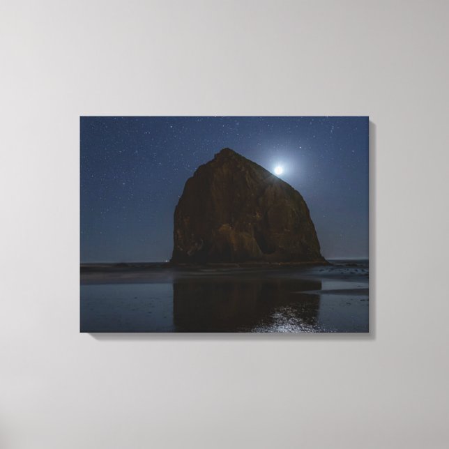 Toile Ciels au-dessus de Haystack Rock | Cannon Beach, O (Recto)