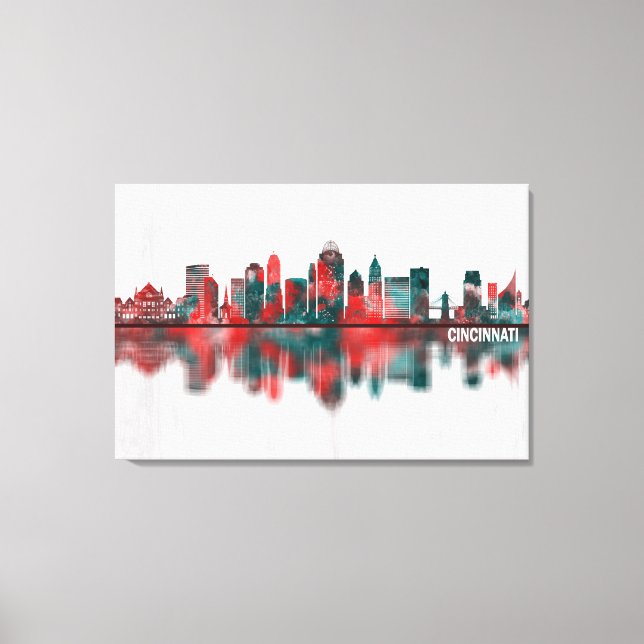 Toile Cinnati Ohio Skyline (Recto)