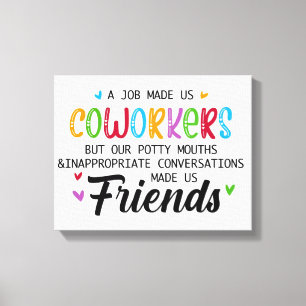 Toile Citation Coworker - Travail Fait Nous Coworkers Am