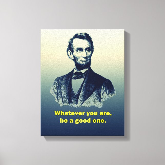 Toile Citation d'Abraham Lincoln (Recto)