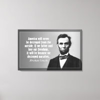 Citation d'Abraham Lincoln sur l'Amérique