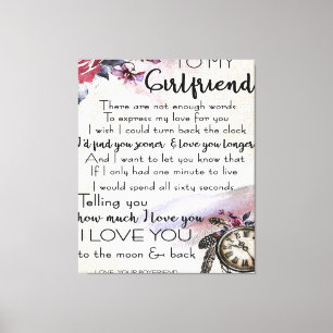 Toile Citation d'amour pour amie   Jovely Couple Cadeau