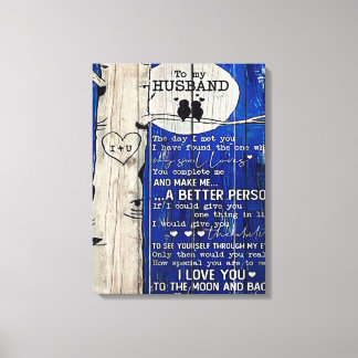 Toile Citation d'amour pour idée de cadeau pour mari, An