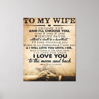 Toile Citation D'Amour Pour La Femme | Meilleur et parfa