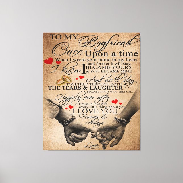 Toile Citation d'amour pour petit ami | Jovely Quotes Ca (Recto)