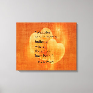 Toile Citation d'anniversaire Mark Twain