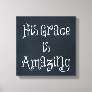Toile Citation de grâce Extraordinaire de Dieu