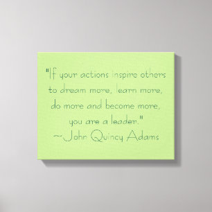 Toile Citation de John Quincy Adams