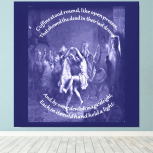 Toile Citation de Tam O Shanter Burns Night en bleu