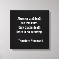 Citation De Teddy Roosevelt - Absence Et Décès