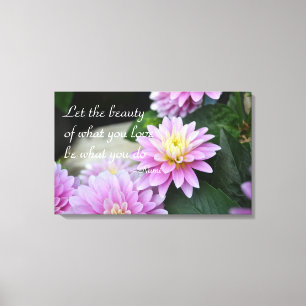 Toile Citation Rumi Dahlia Canvas