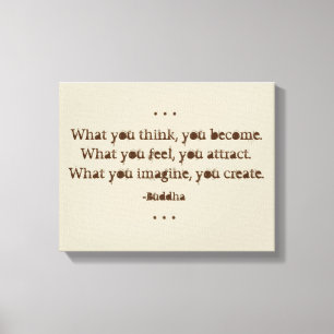 Toile Citation zen naturelle par Bouddha