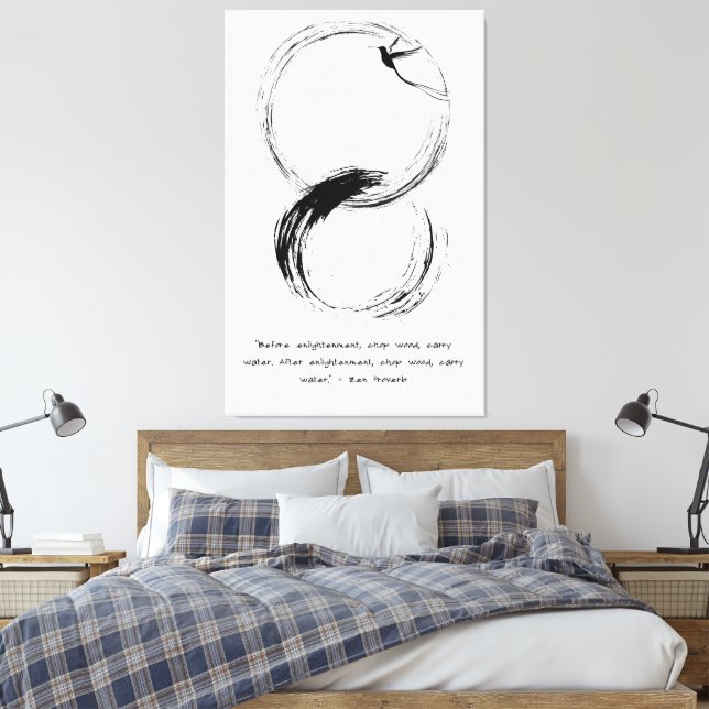 Toile Citation zen : Sagesse et méditation (Insitu(Chambre))