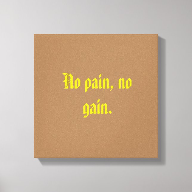 Toile Citations de motivation de salle de sport et impre (Recto)