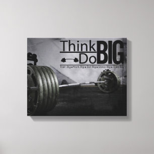 Toile Citations Motivation Inspiration Poster d'entraîne