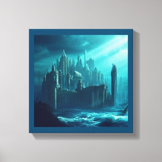 Toile Cité Fantastique d'Atlantis 1 (Recto)