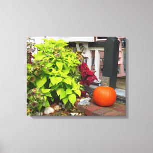 Toile Citrouille et Coleus - Martha's Vineyard