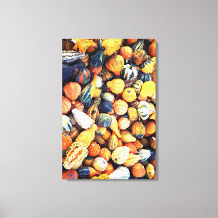 Toile Citrouilles Colorées C