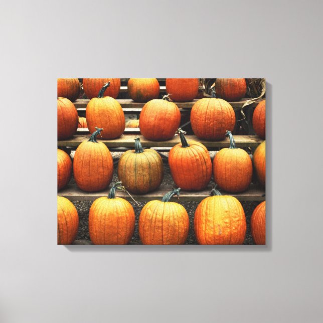 Toile Citrouilles d'automne (Recto)