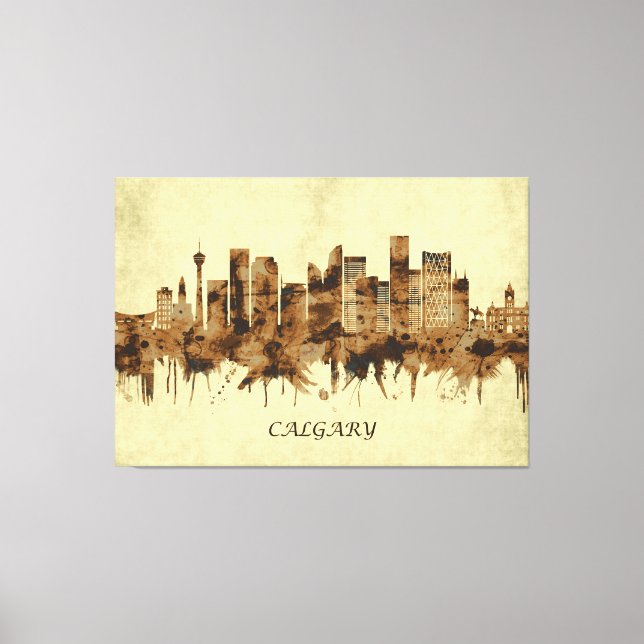 Toile Cityscape de Calgary Canada (Recto)