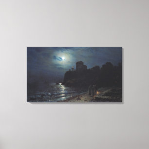 Toile Clair de lune sur le bord d'un lac, 1870