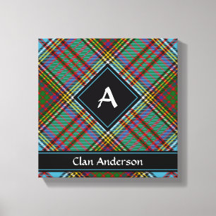 Toile Clan Anderson Tartan Canvas Imprimer