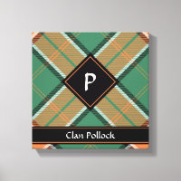 Clan Pollock Tartan Canvas Imprimer