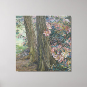 Toile Clara Voortman Rhododendron Bush dans un jardin