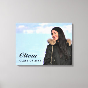 Toile Classe de 2022 Graduate Custom Photo Graduation Ca