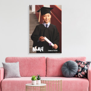 Toile Classe personnalisée de 2025 Graduation Photo Canv