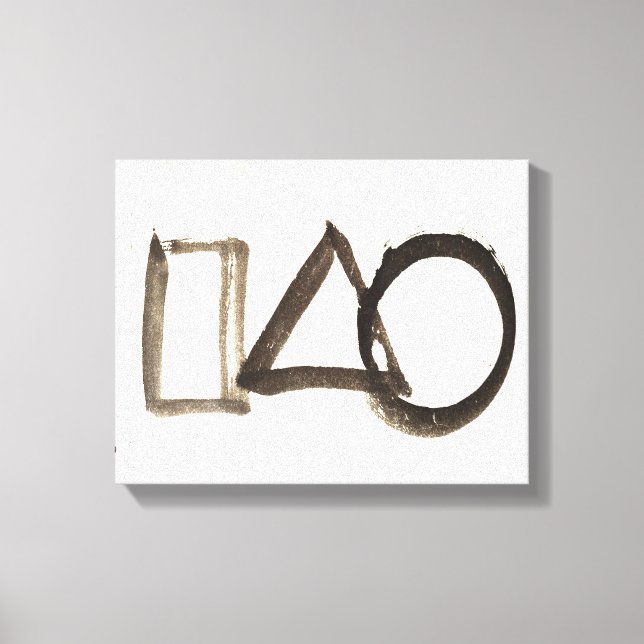 Toile Classics Zen - Gibon Sengai - Cercle, Triangle, (Recto)