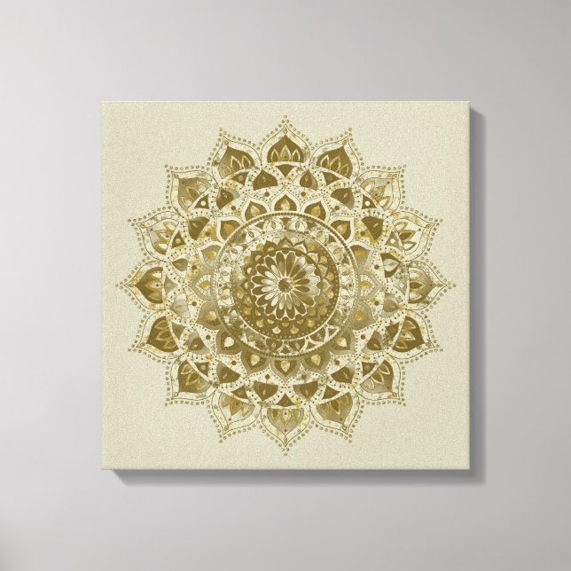 Toile Classique Mandala Inde Style 4 (Recto)