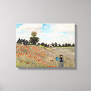 Toile Claude Monet - Champ de coquelicots