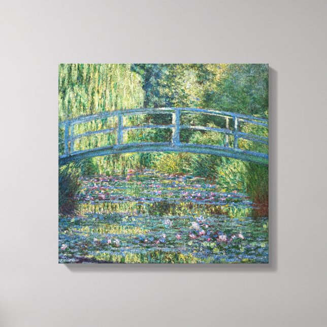 Toile Claude Monet - Eau Lily étang, Harmonie verte (Recto)