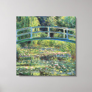 Toile Claude Monet - Etang Lily et Pont Japonais